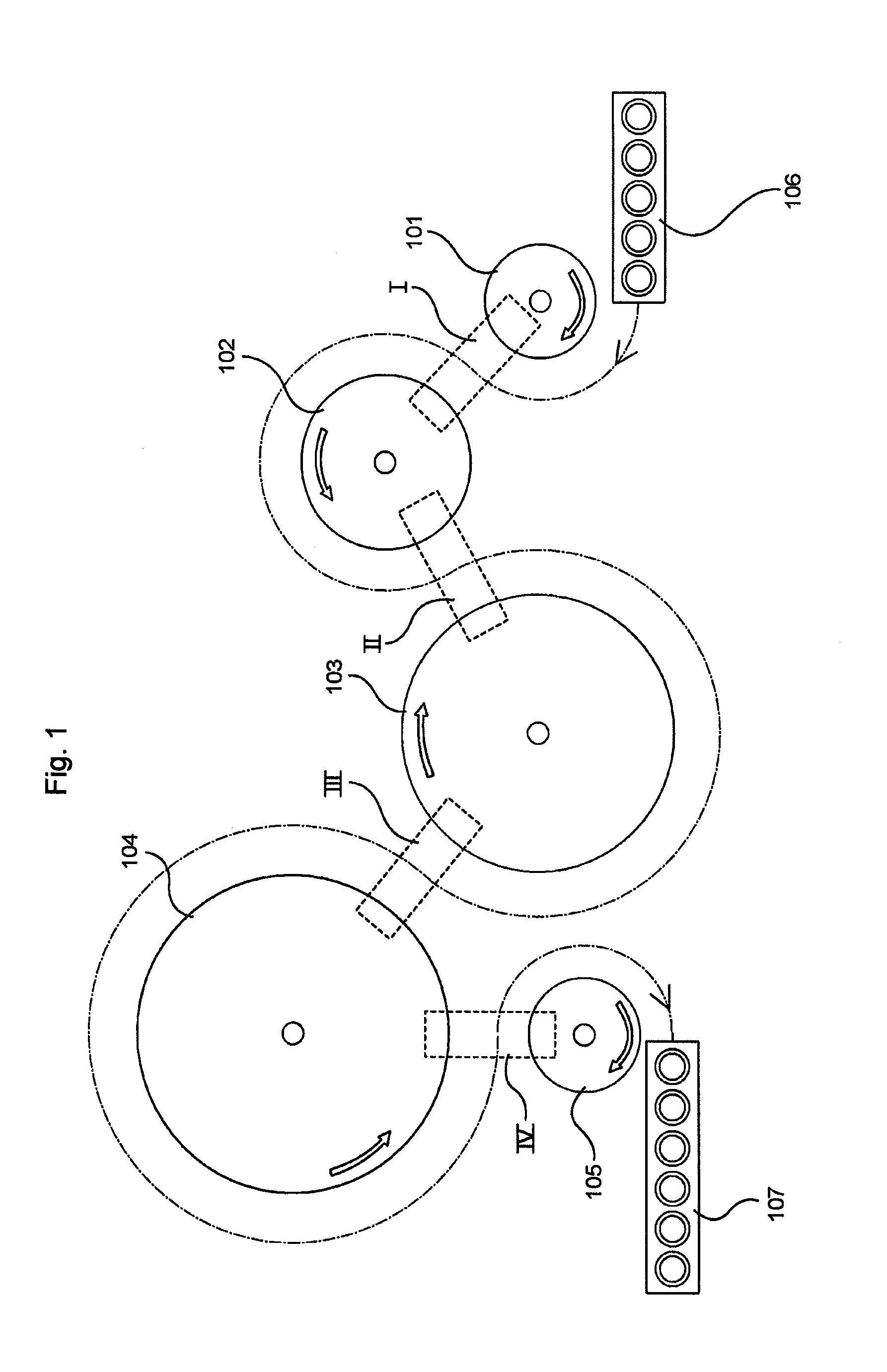 Container-Treatment Installation Having Holder Devices Configured to Co-Operate Mutually