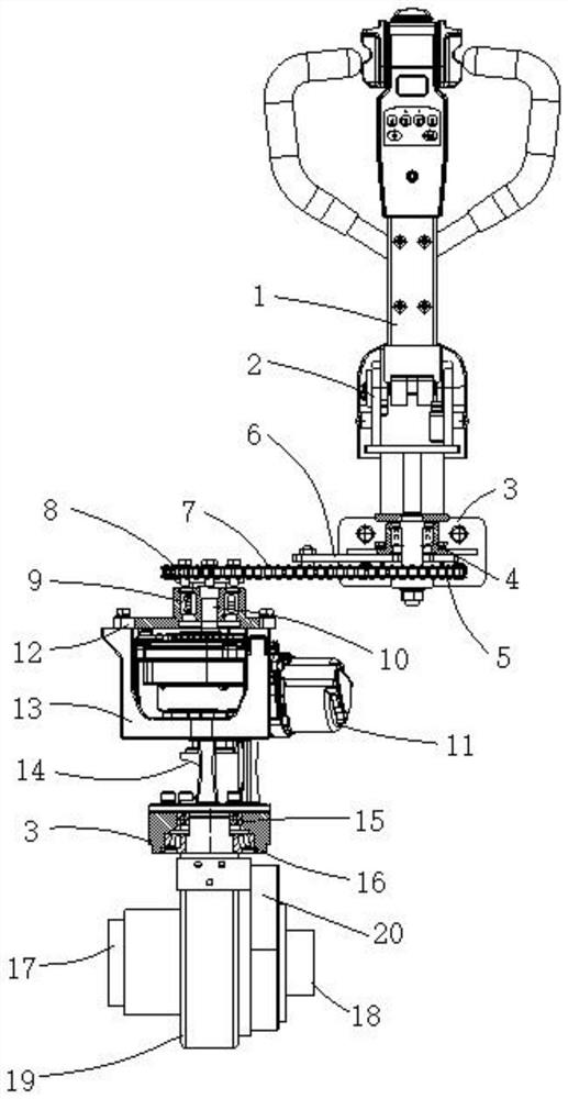 Electric power steering system of electric piling car and control method