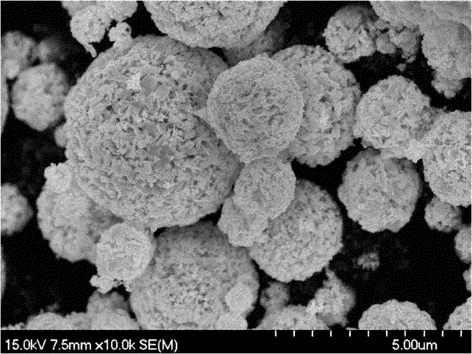 Coated granatohedron tungsten-tungsten carbide composite material and preparation method thereof