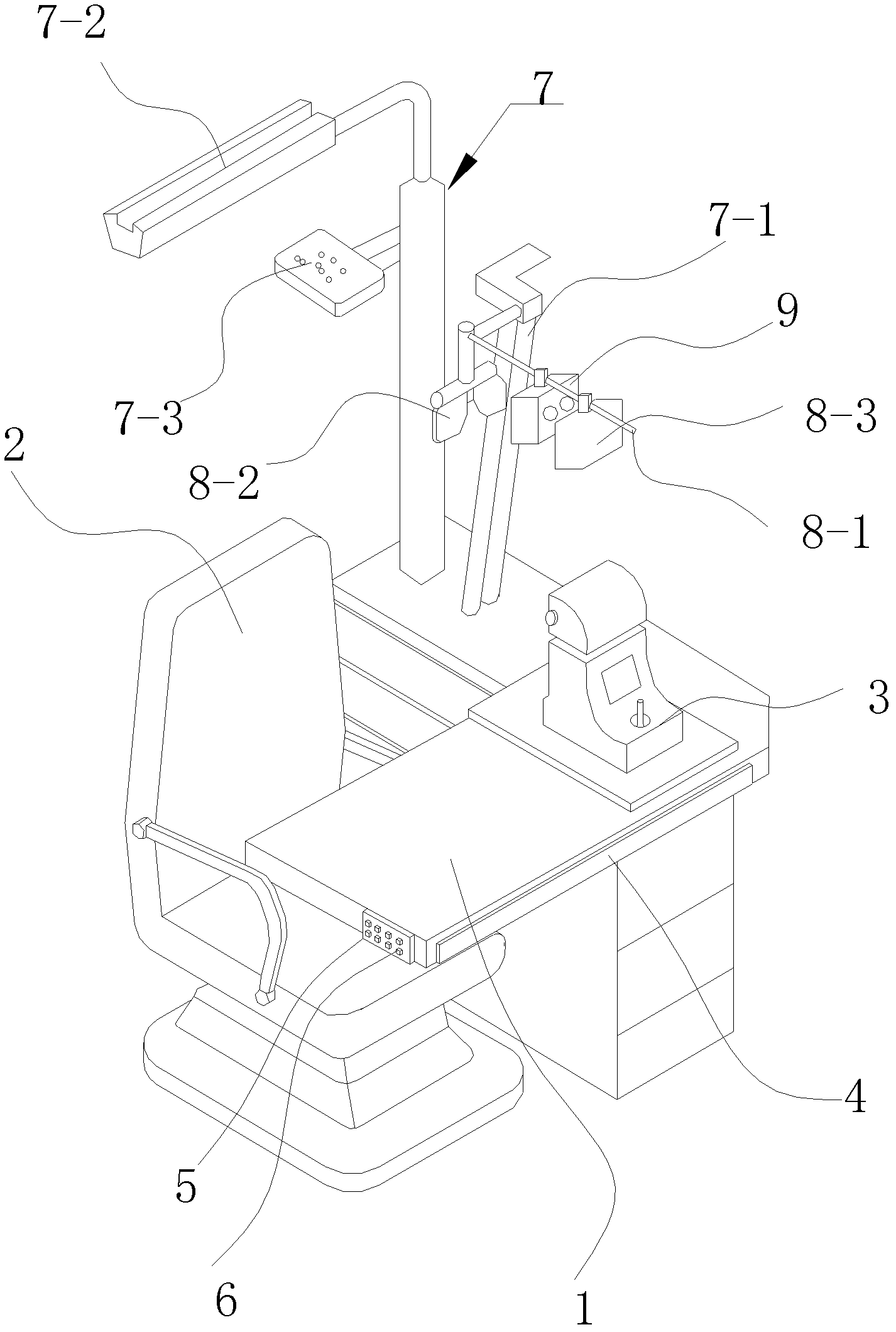 Optometer for comprehensively detecting diopter and visual function of eyes and optometry method