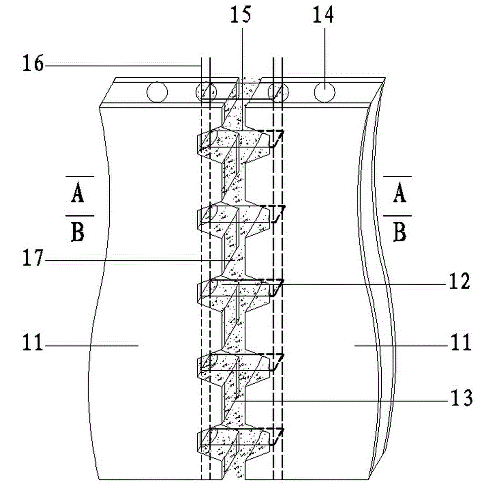 Embedded column type prefabricated part connection node and manufacturing method thereof