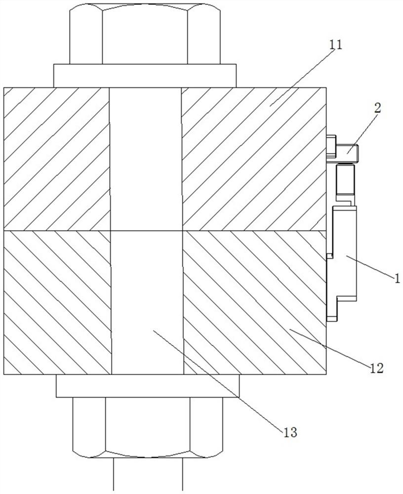 Wind generating set flange connecting bolt fracture positioning early warning method