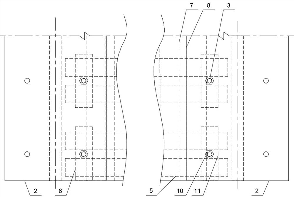 Suspended formwork structure of steel structure composite floor slab