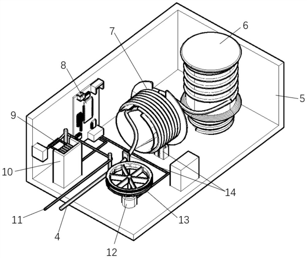 Small space tether system unfolding brake mechanism adopting spinning shaft sleeve