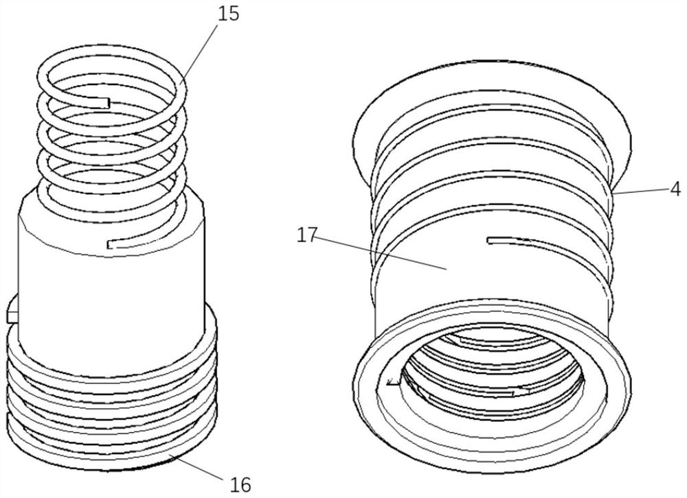 Small space tether system unfolding brake mechanism adopting spinning shaft sleeve