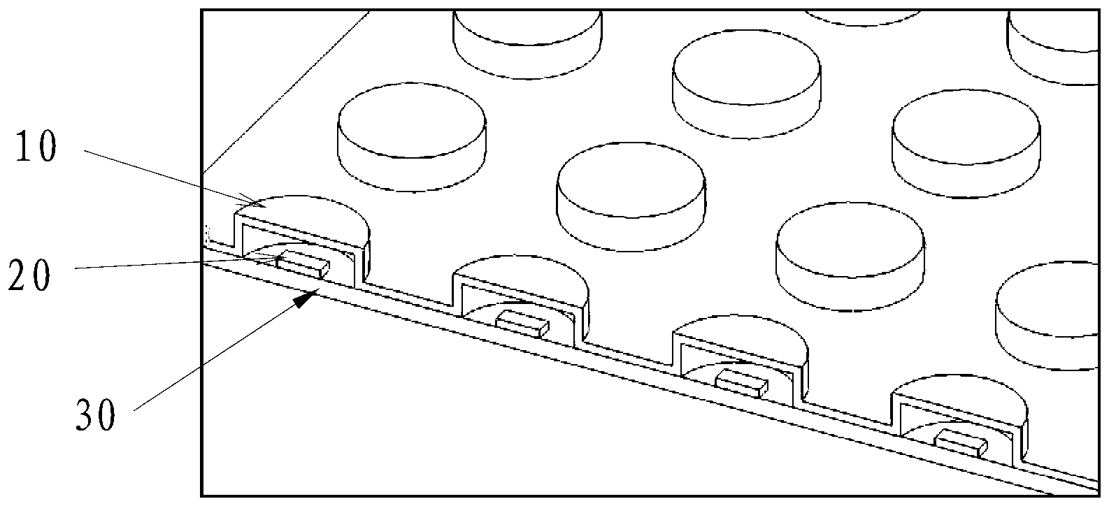 LED packaging structure utilizing distant fluorescent powder layer and manufacturing method of LED packaging structure