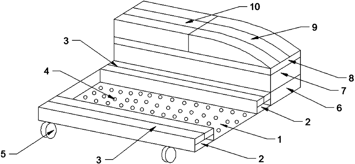 Computer host bracket with storage function