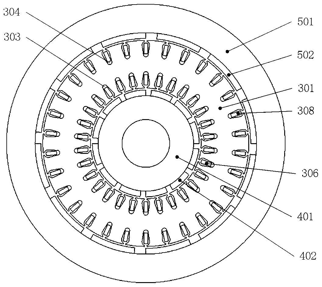 Double layer standard squirrel cage conductor rotor high torque density permanent magnet governor