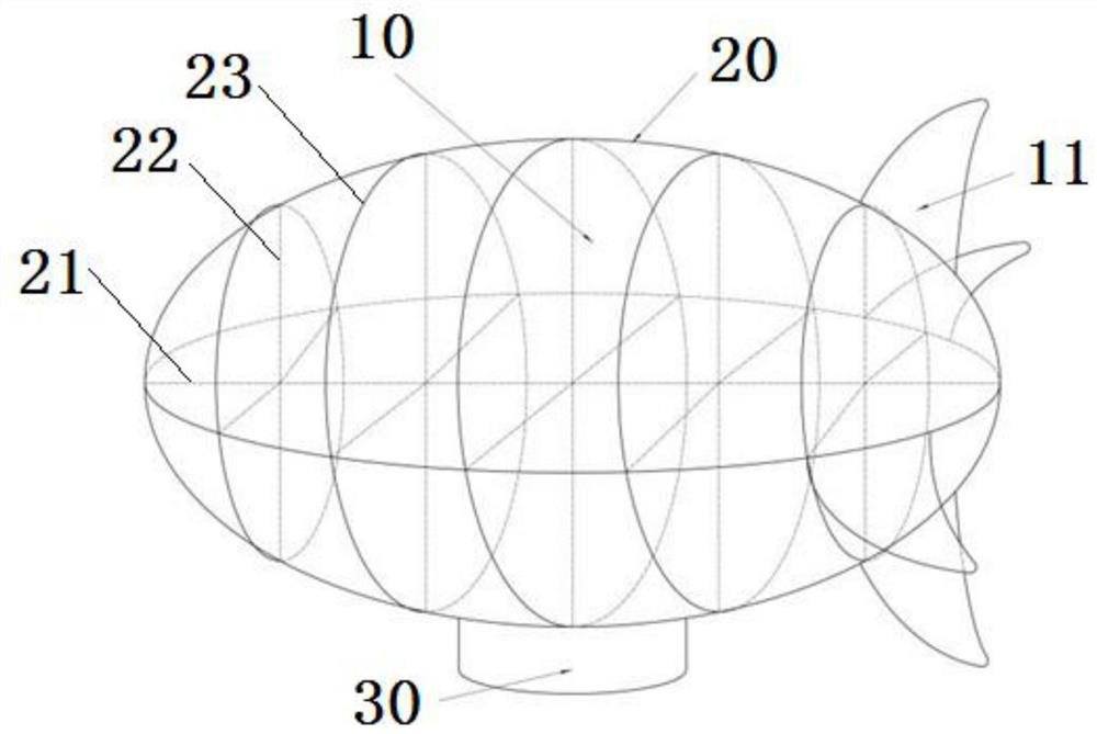 Negative pressure morphing airship and control method based on temperature-controlled deformation of shape memory alloy