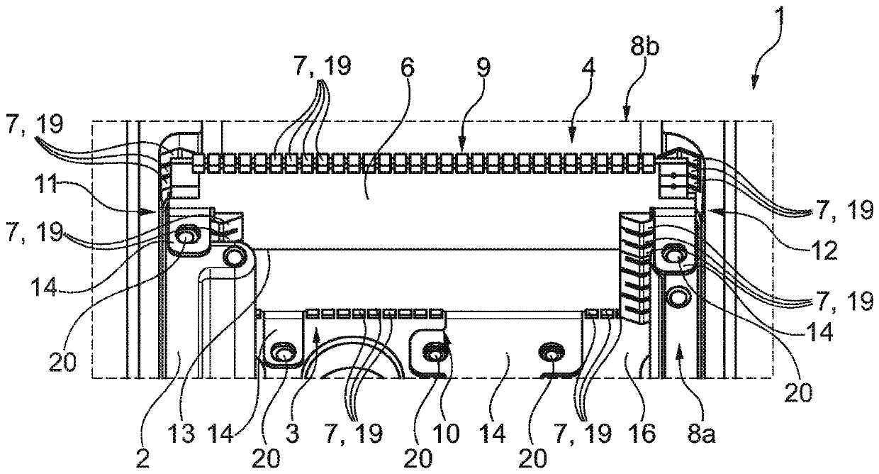 Power electronics unit having separating element decoupling high-voltage side from low-voltage side