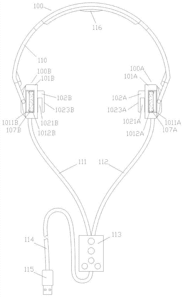 Head-mounted refreshing and eye protection massage health care instrument