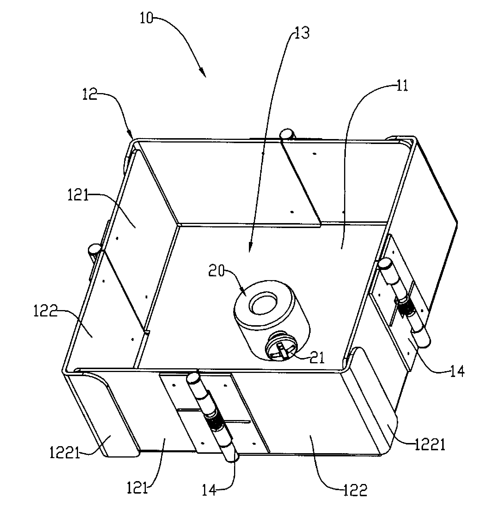 Spreading device for feedstuff