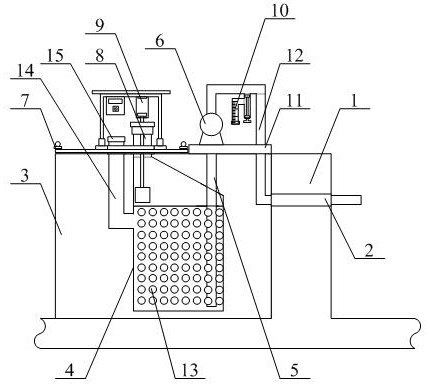 Multifunctional constructed wetland communicating device capable of collecting water sample