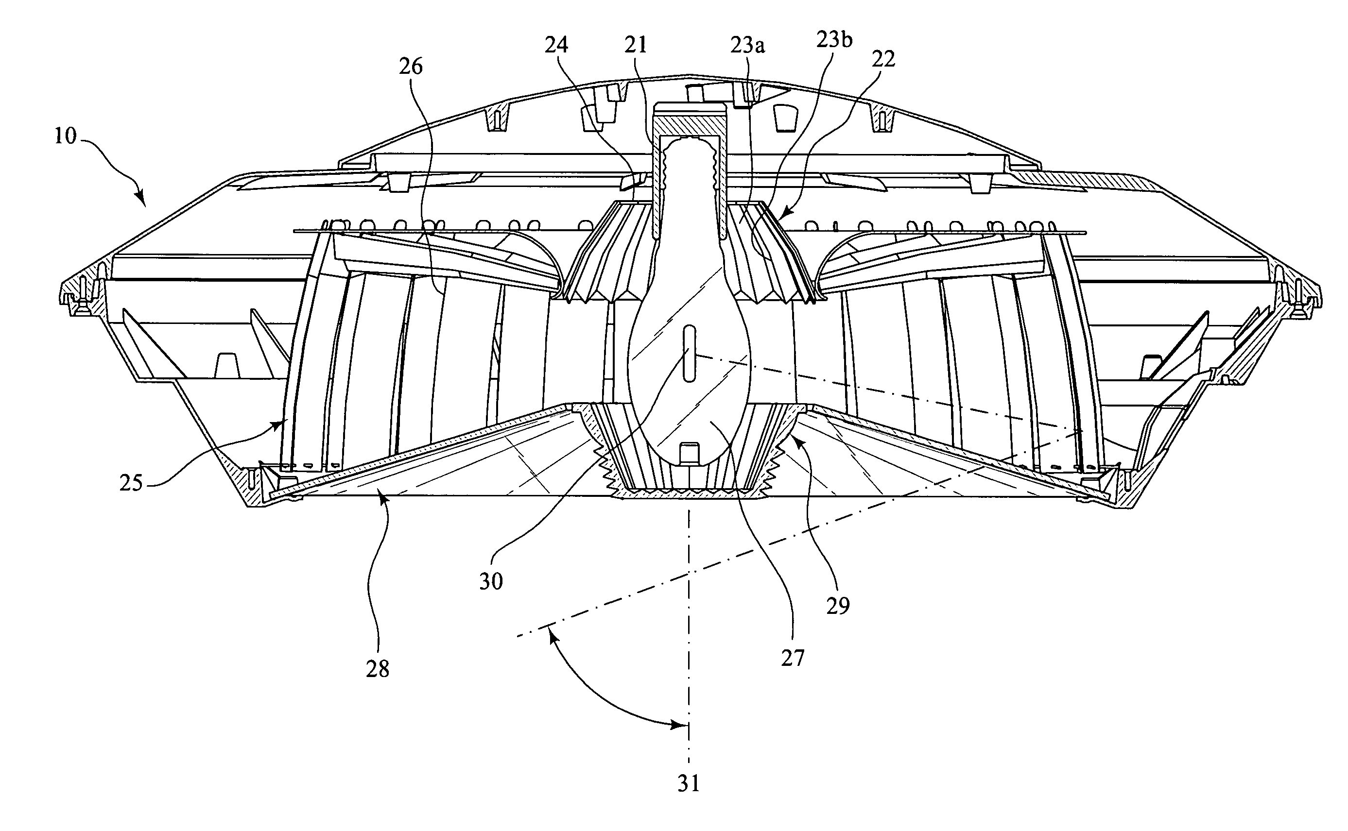 Full cutoff area light fixture