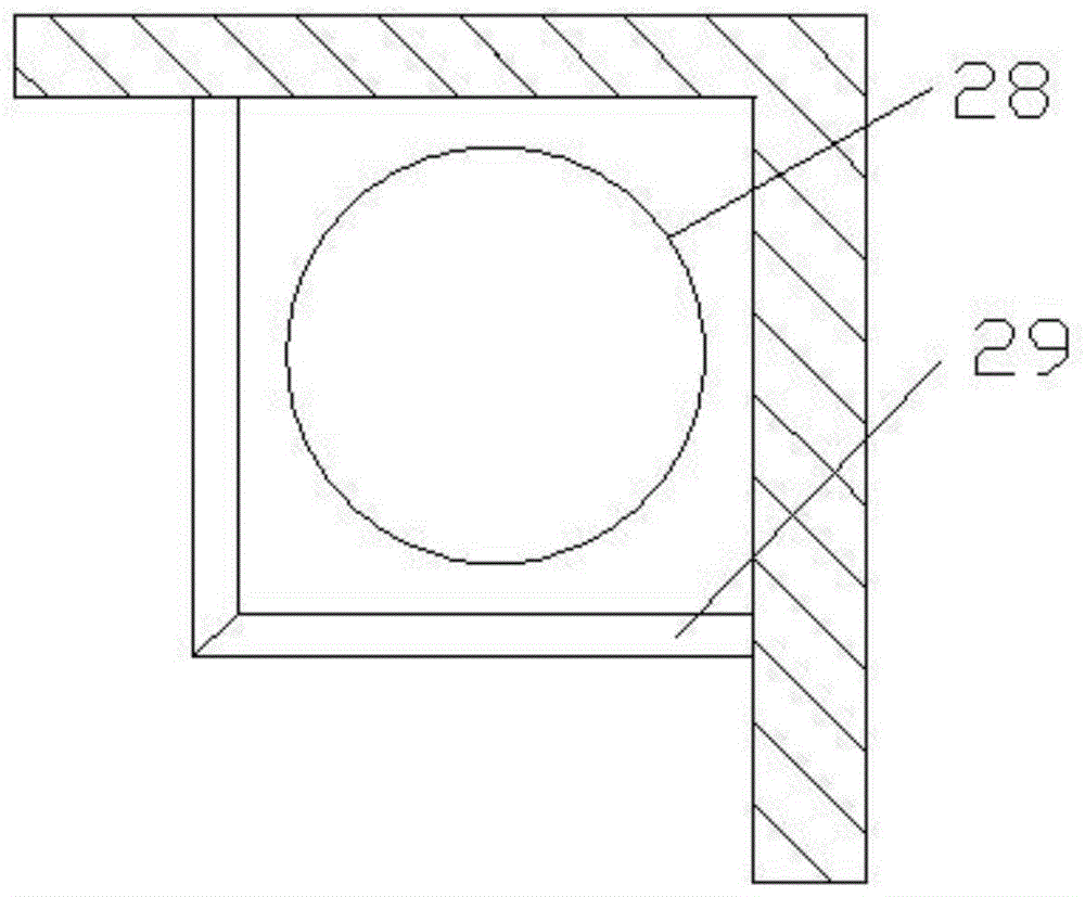 Treatment method of habitable room water feed and drainage pipeline fence