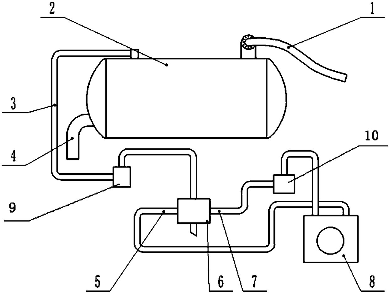 Dry vacuum pump work system, dirt suction work system and material suction work system