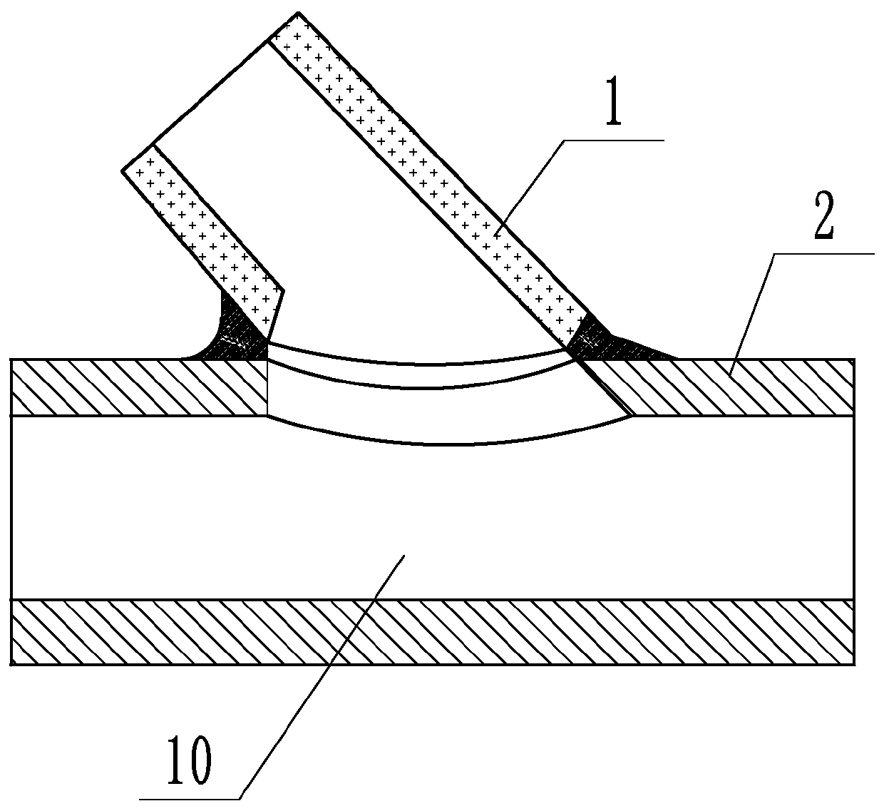 A new method of manufacturing oblique tees with large diameter