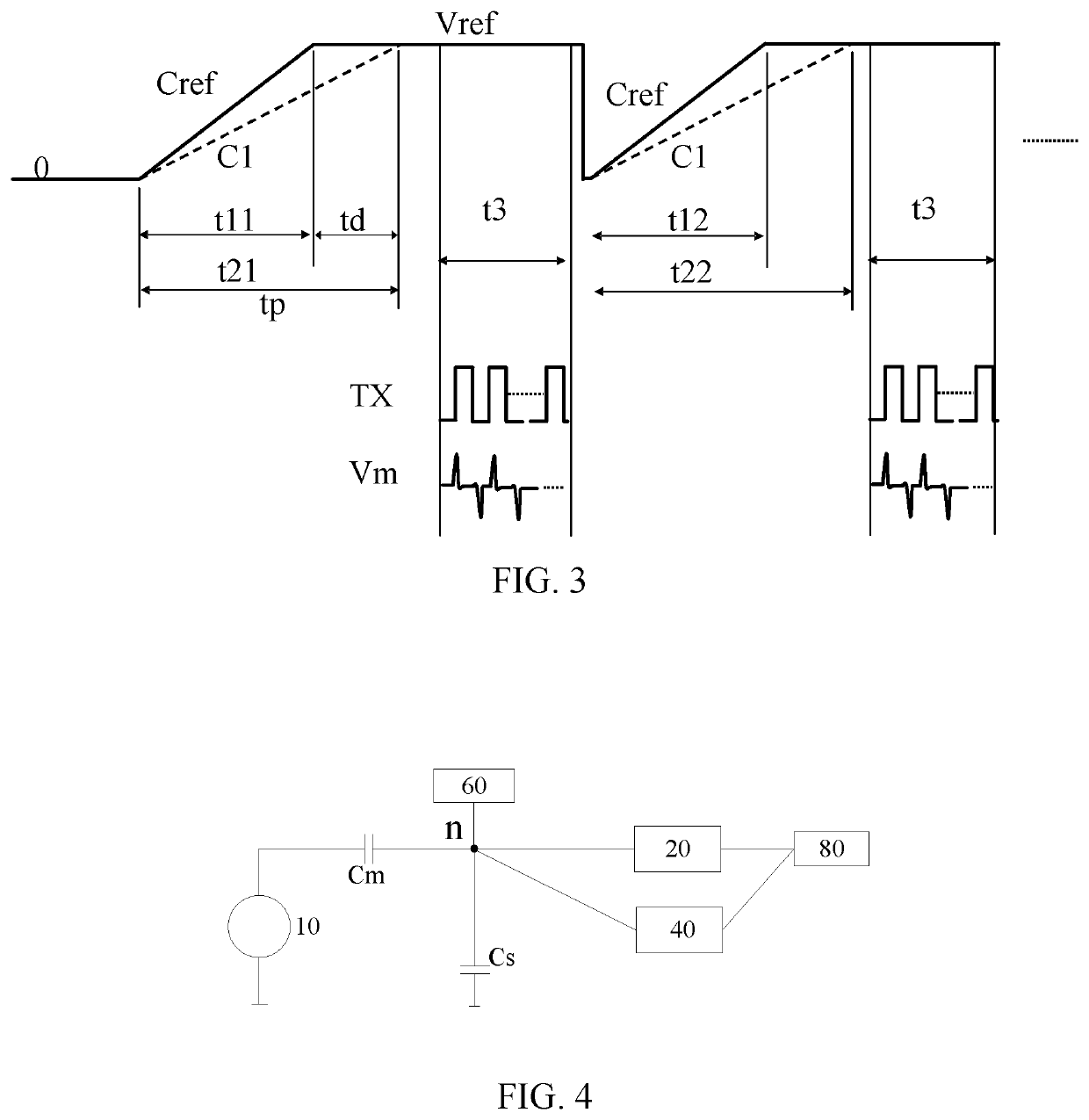 Touch sensor circuit and touch sensor method