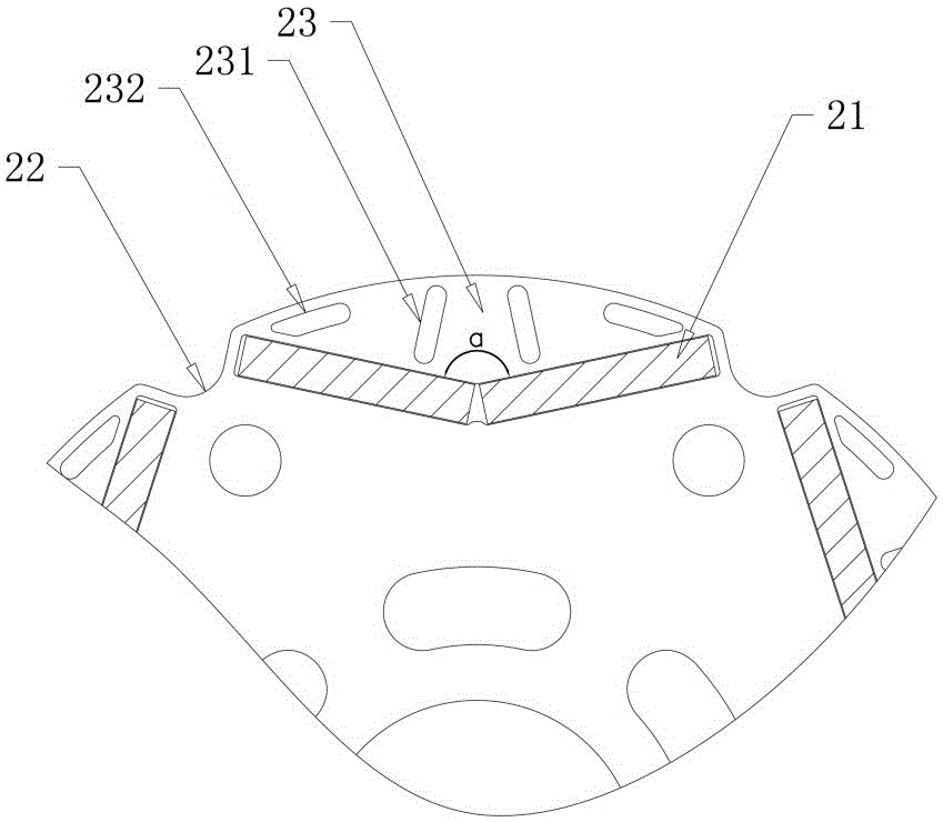 Permanent magnet synchronous motor for compressor