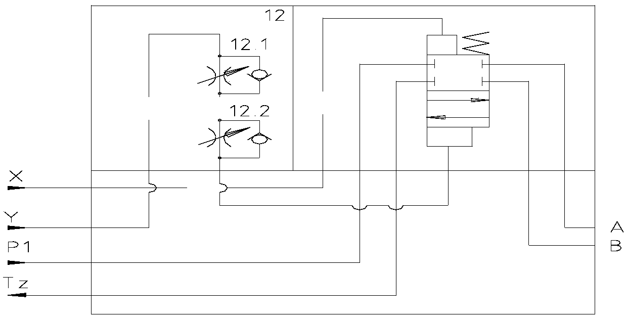 High-pressure and high-flow two-position four-way liquid control reversing valve