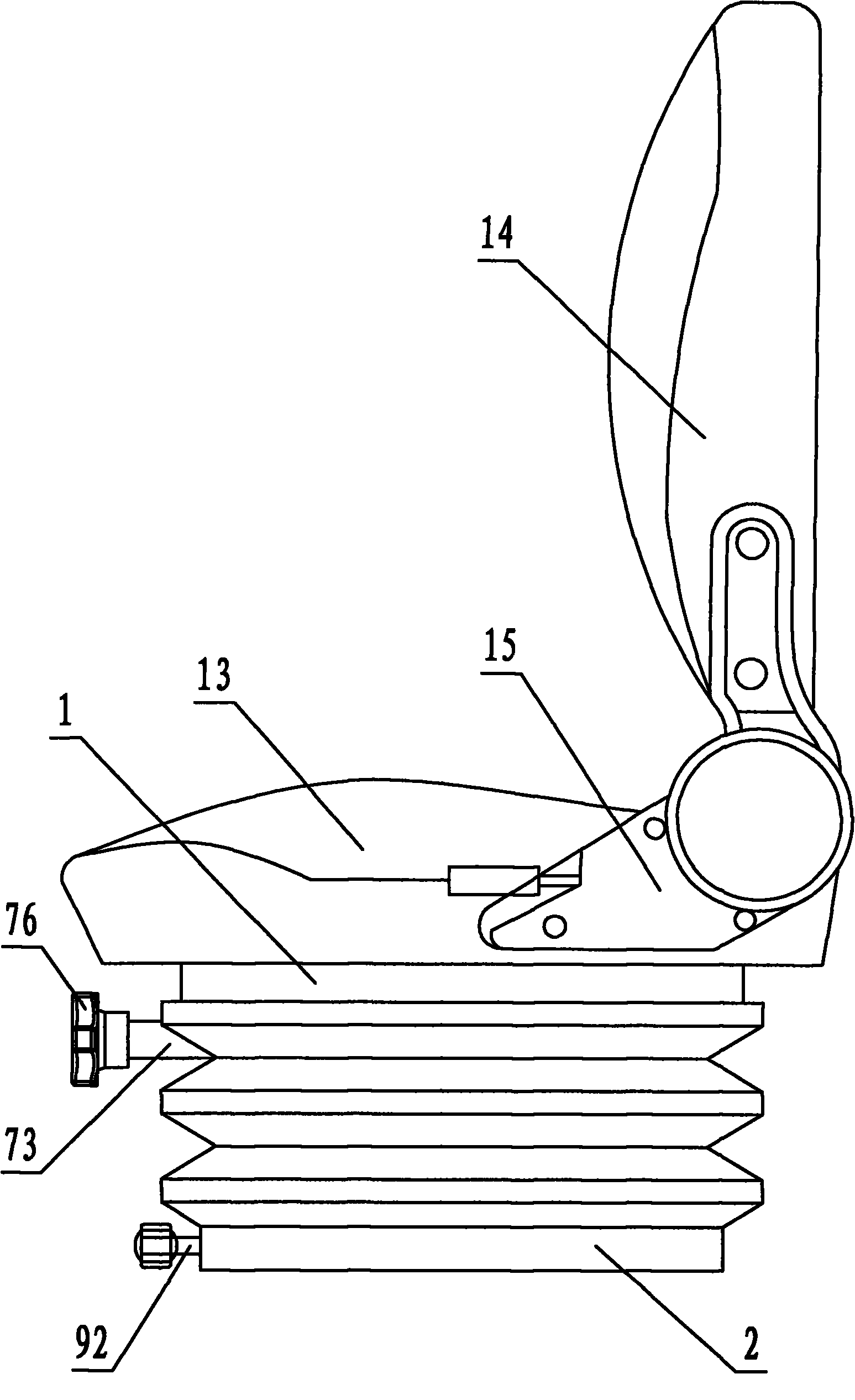 Adjustable damping seat