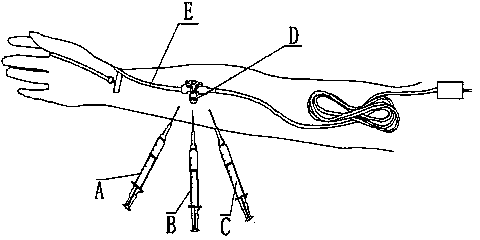 Blood collection device used during invasive artery monitoring