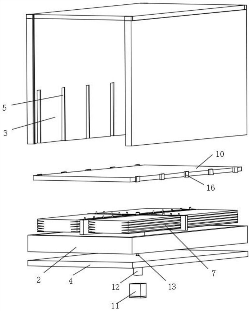 Protective device for construction hoist cage