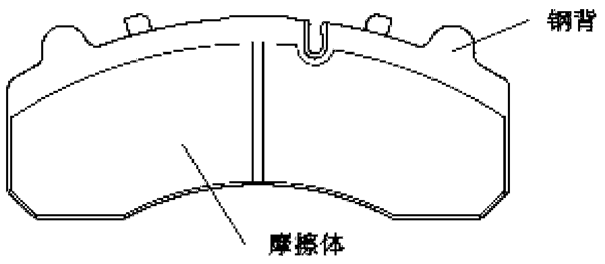 Brake pad and brake friction pair using same