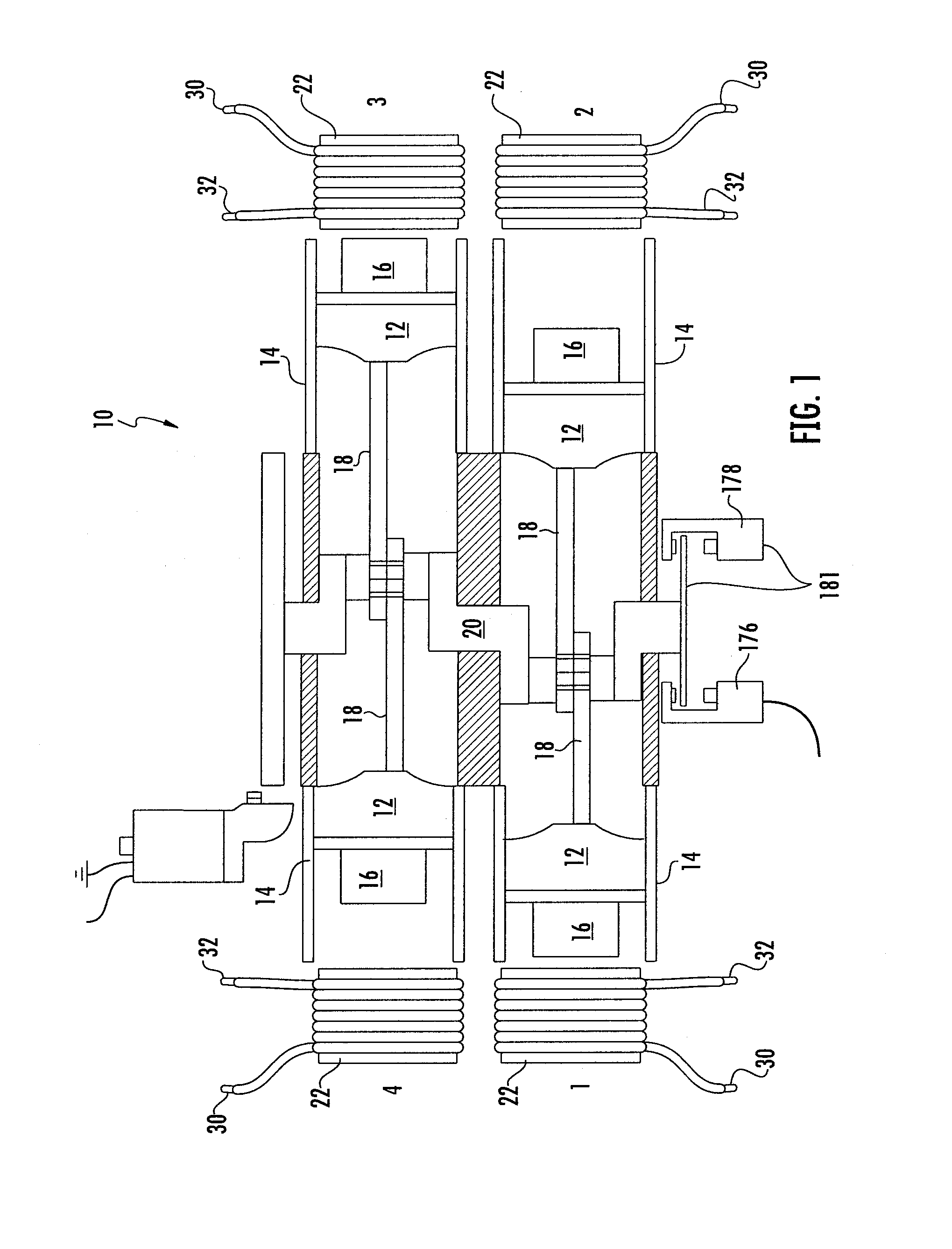 Magnetically powered reciprocating engine and electromagnet control system