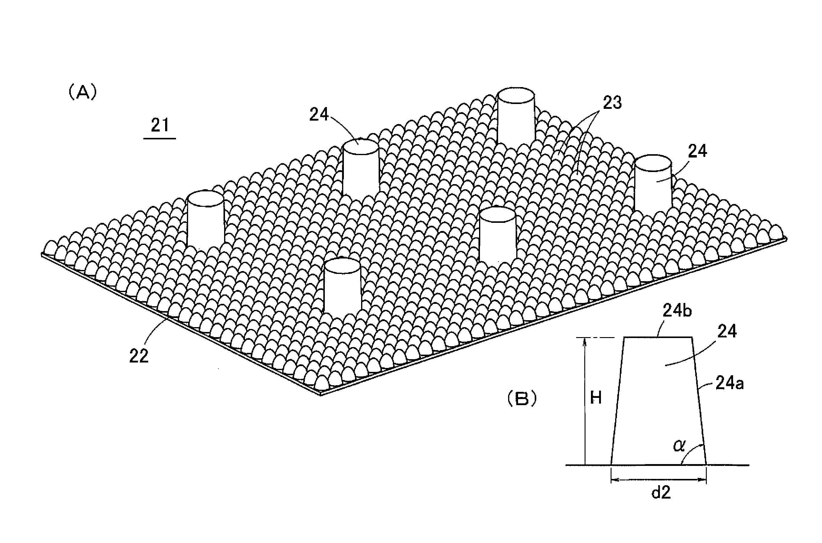 Contact prevention film, touch panel and display device cover panel