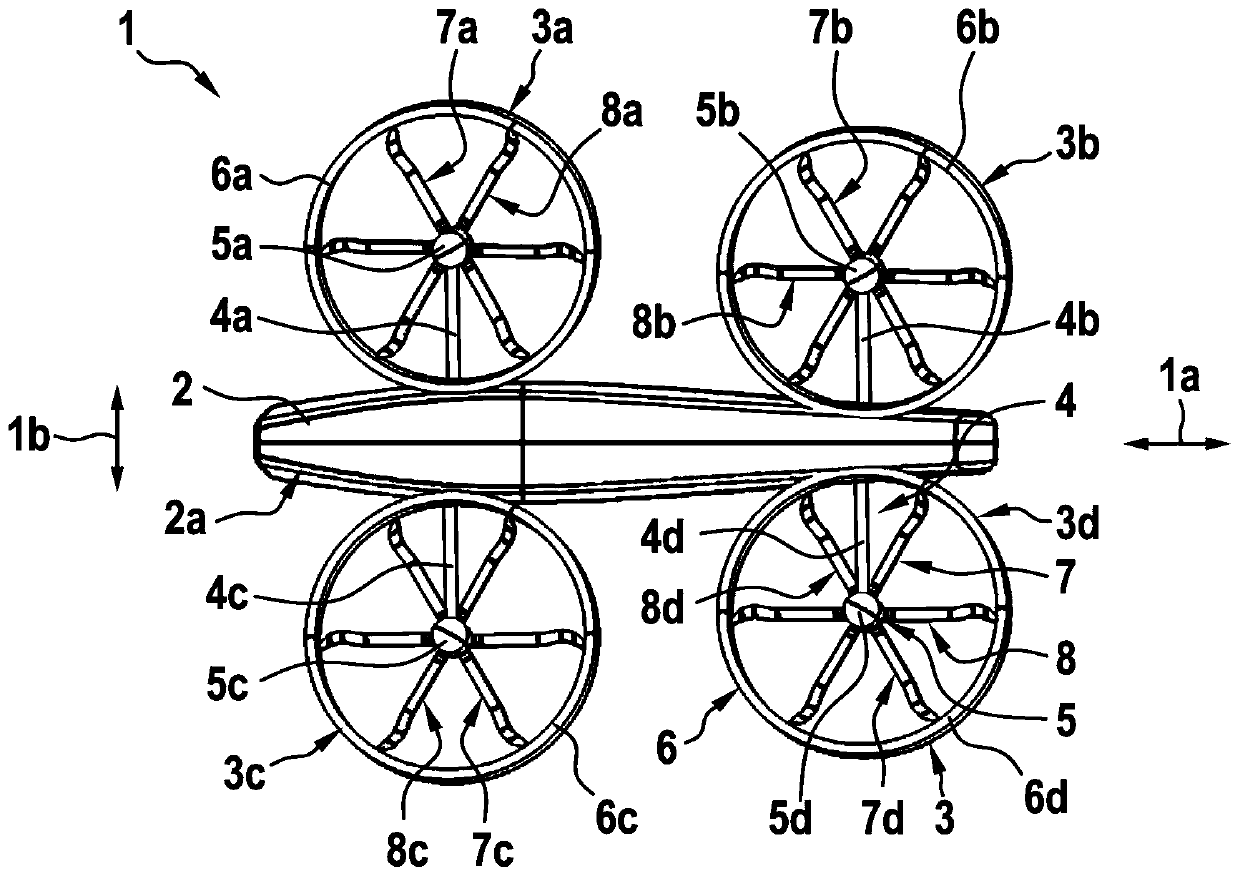 A shrouding for interacting with at least one rotor assembly