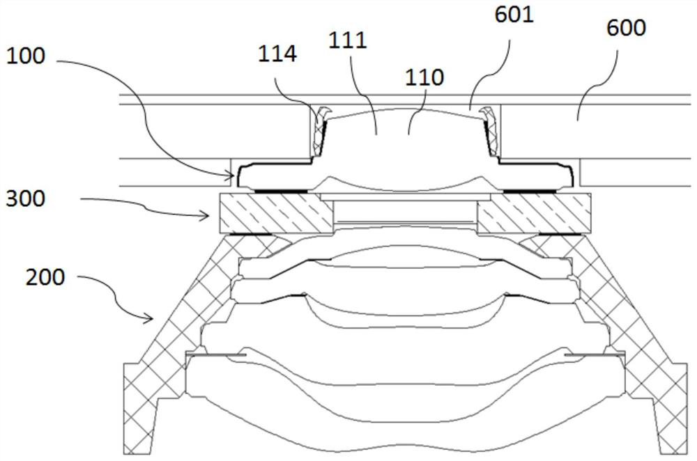 Split zoom lens, camera module and corresponding assembling method