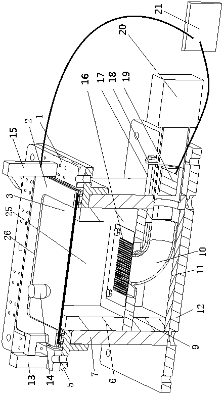 Single point incremental forming hot air heating working table and using method thereof