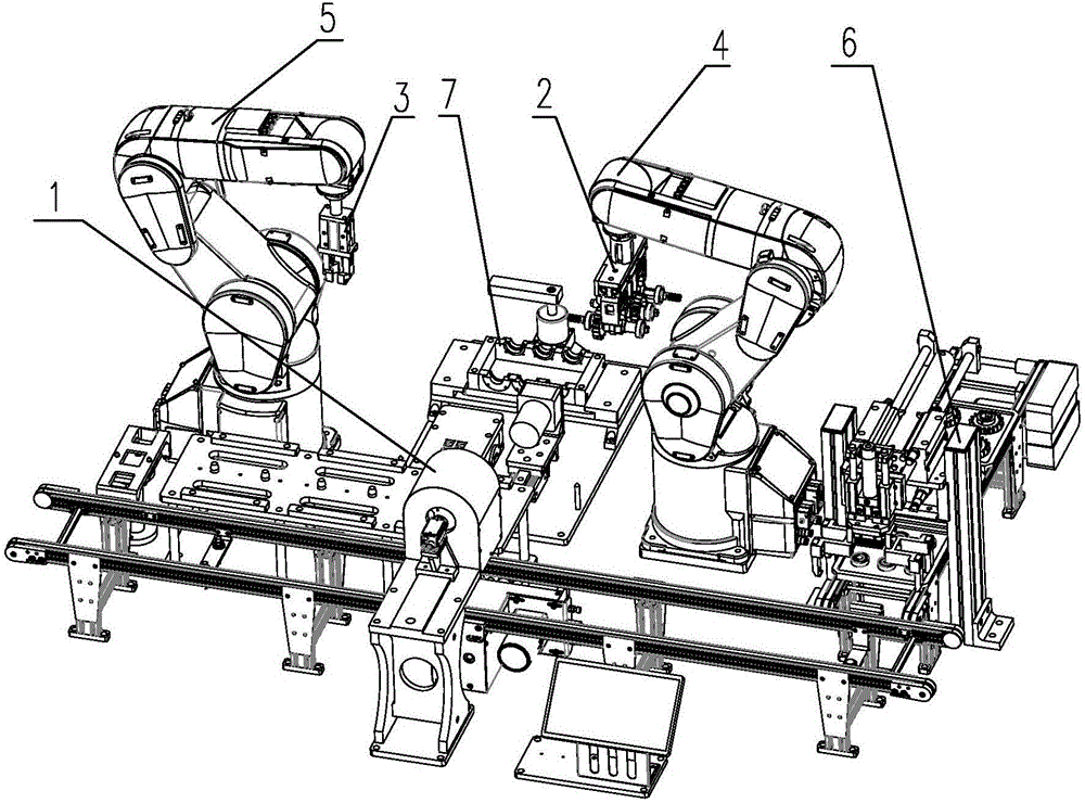 Assembling machine for assembling gears, bearings and gear shafts