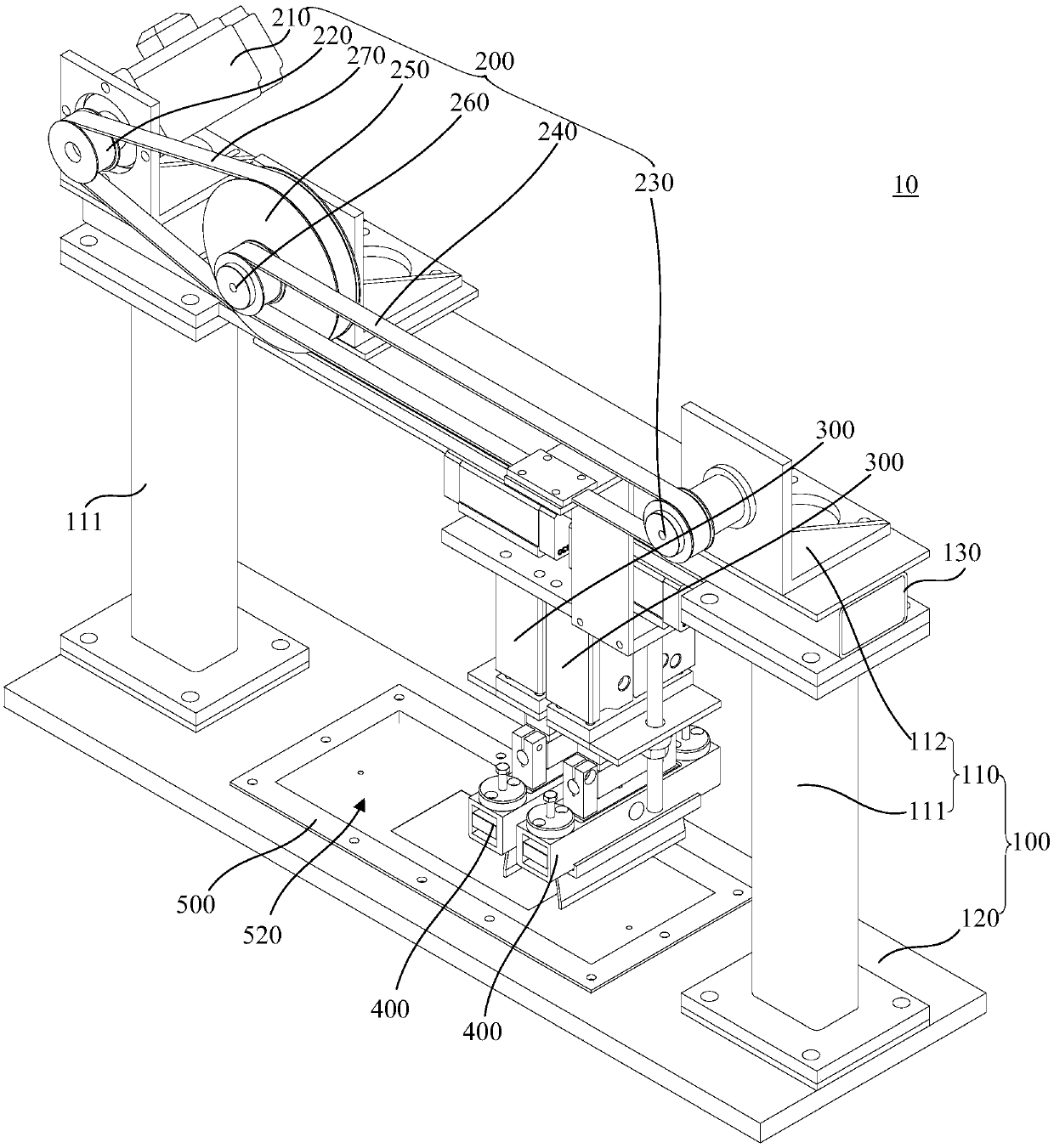 Spreading test device