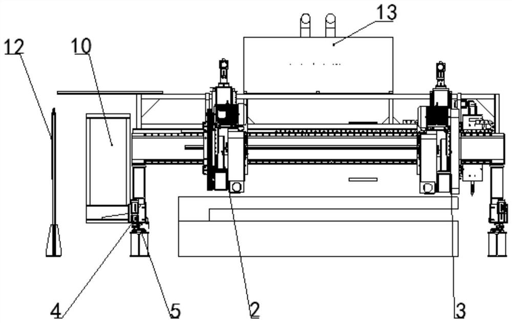 An industrial template grinding machine