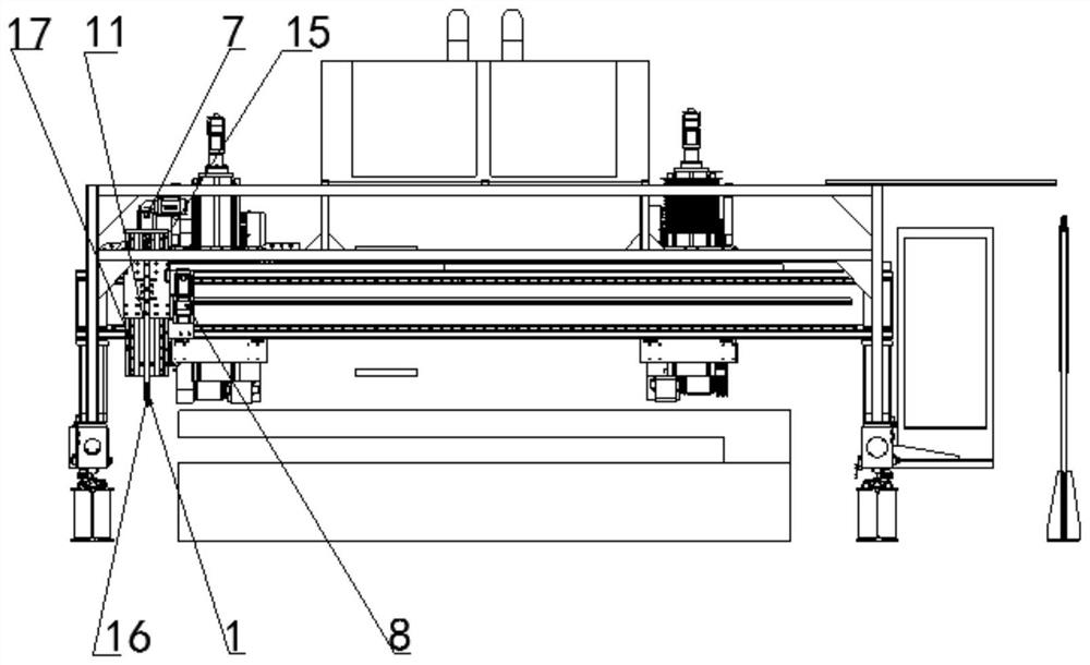 An industrial template grinding machine