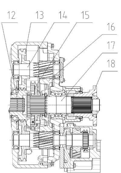 Heavy ten-gear speed changer assembly