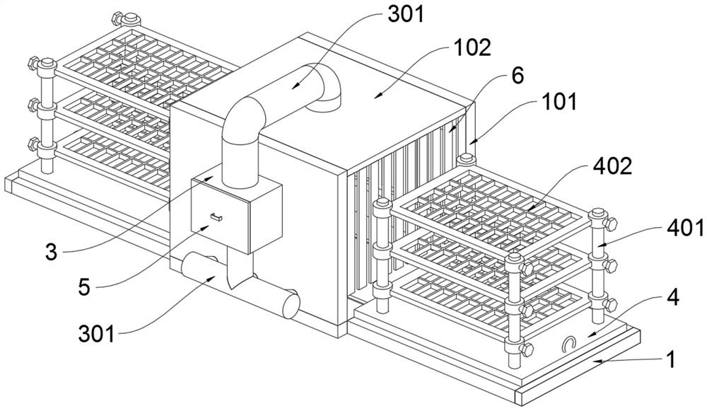 Heat energy circulation baking equipment for electronic components