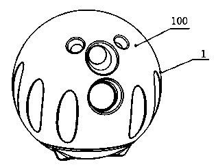 Mini type photoelectric detecting ball and portable display controller thereof