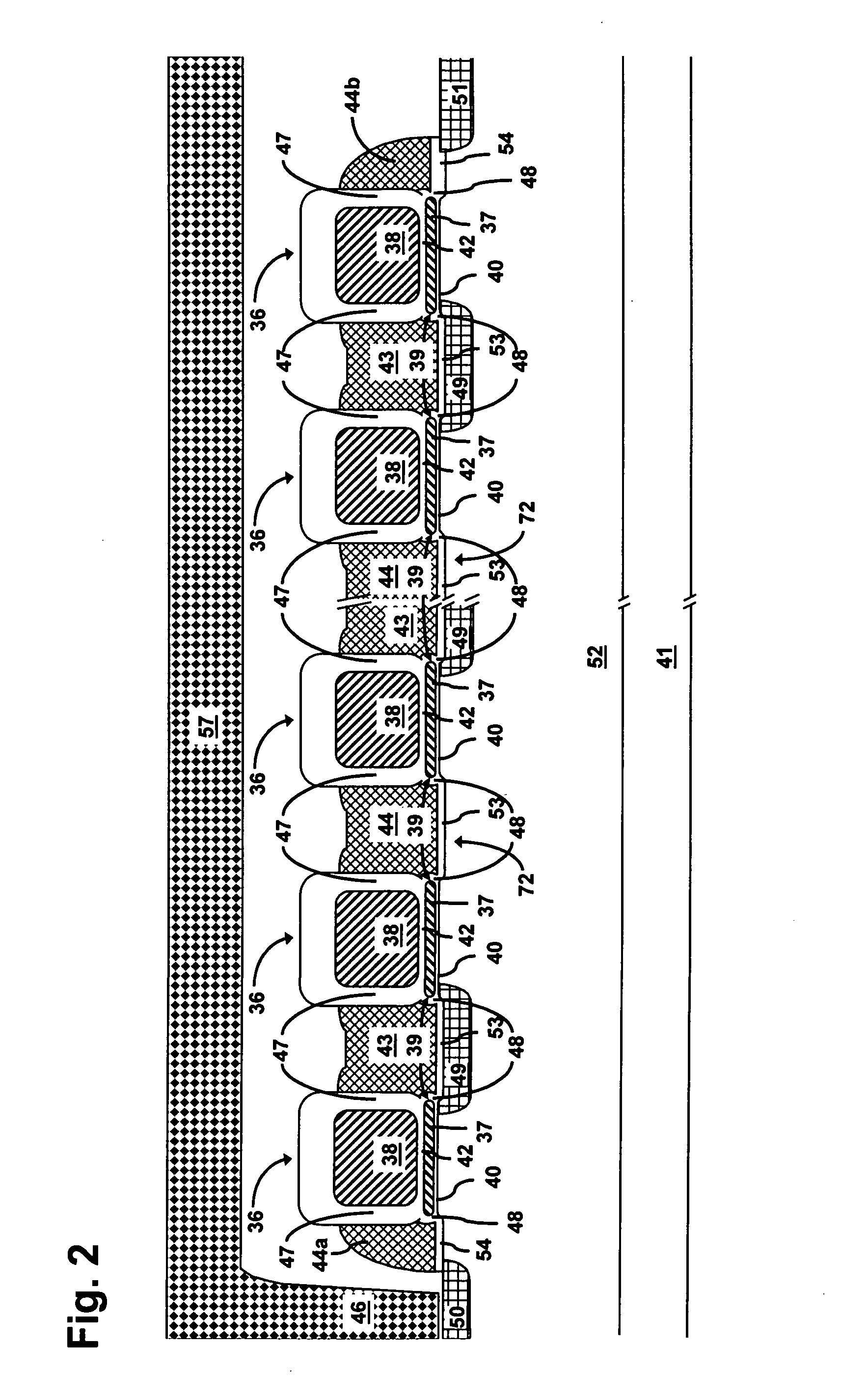 Self-aligned split-gate NAND flash memory and fabrication process