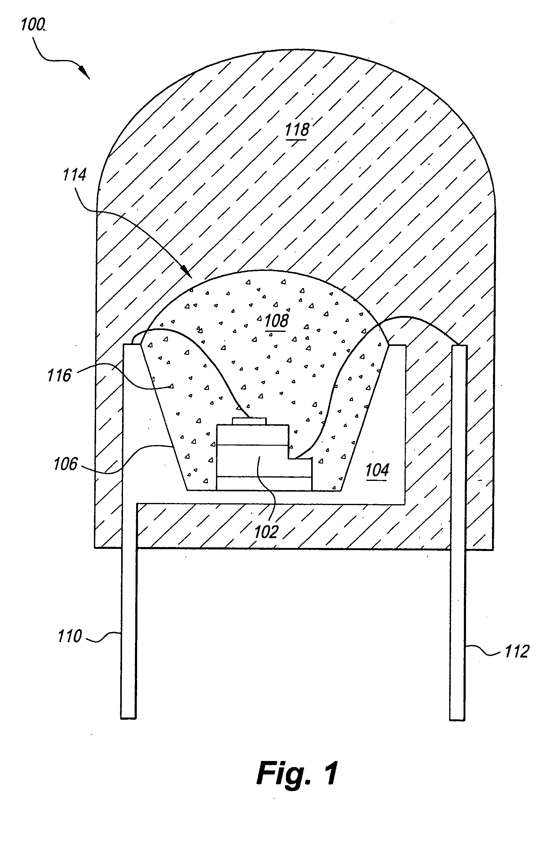 White light LED and method to adjust the color output of same