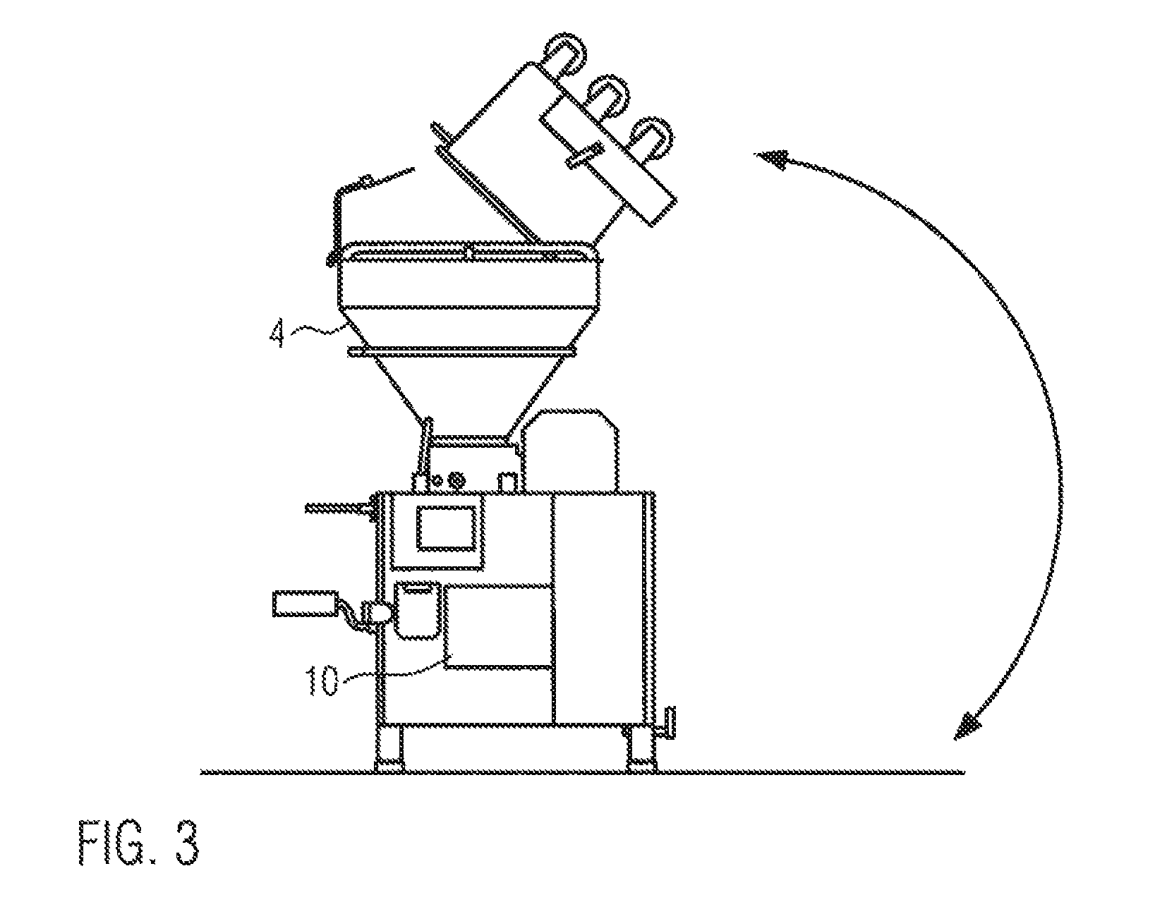 Device and method for loading a food processing machine, in particular a filling machine or a cutter, with food