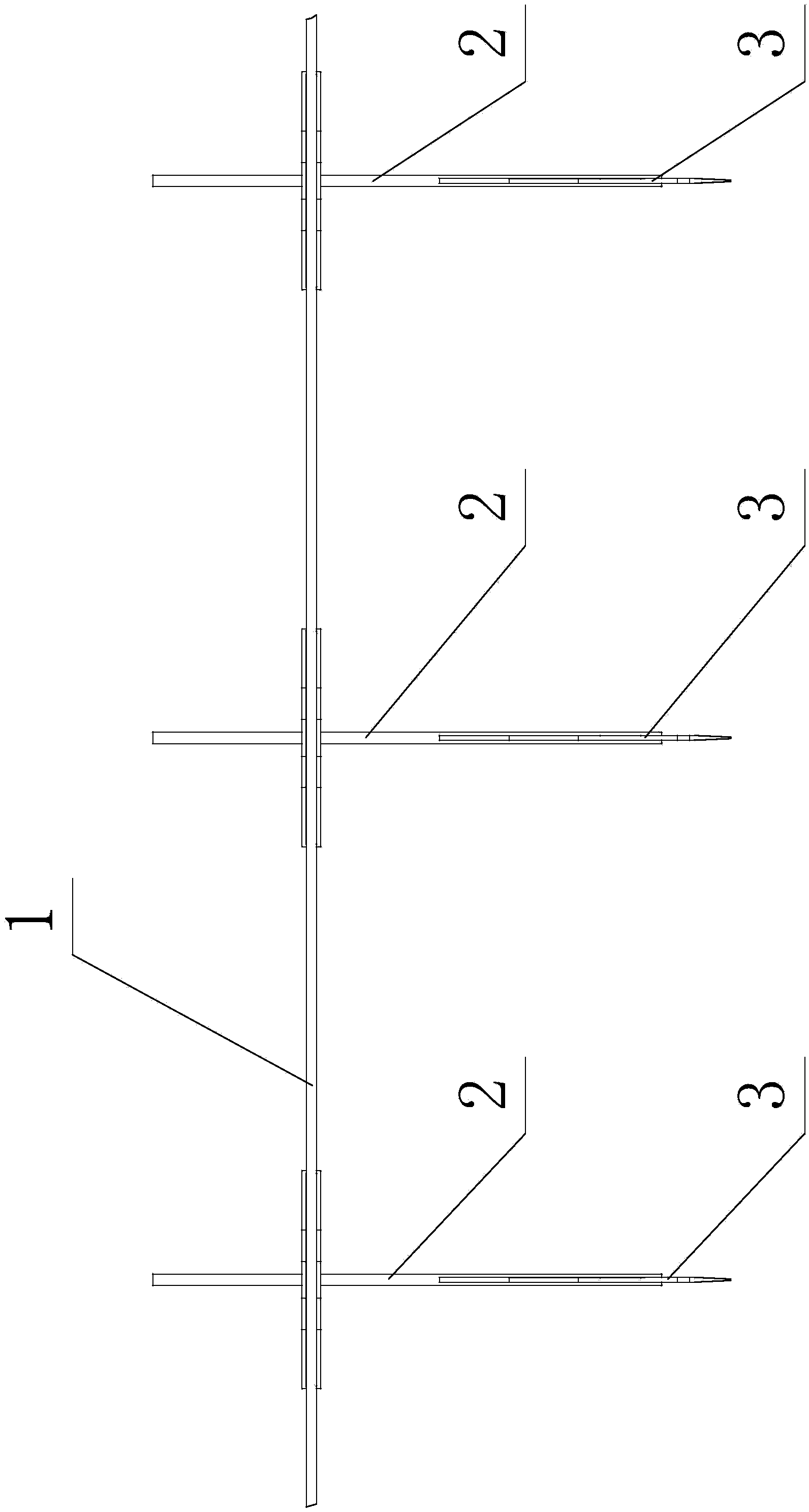 Steel wire guide bar jacquard needle device, and assembling tool and method thereof