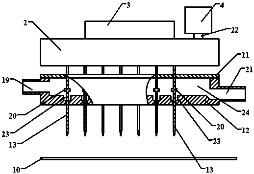 A liquid supply hole can be closed continuous liquid supply electrospinning device