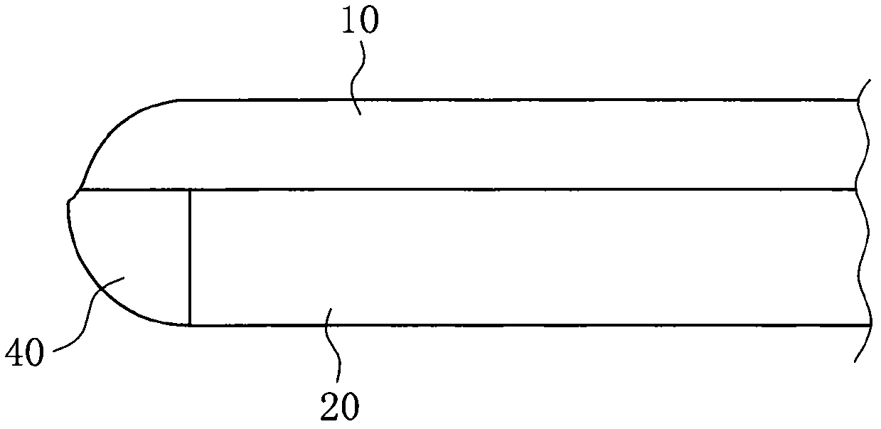 LED daylight lamp without dark zones at two ends