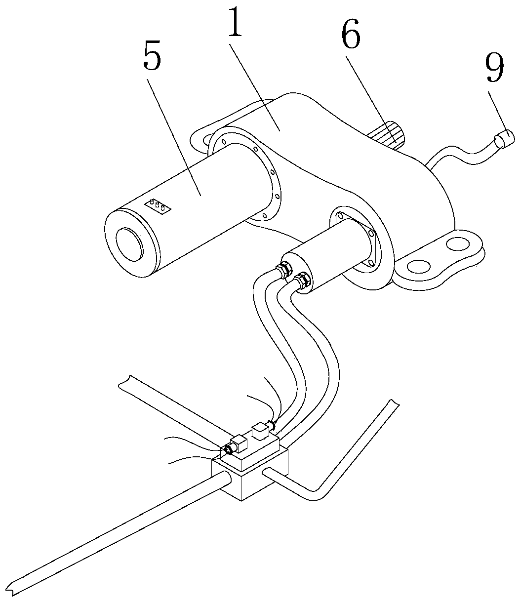 Hybrid power forklift transmission system