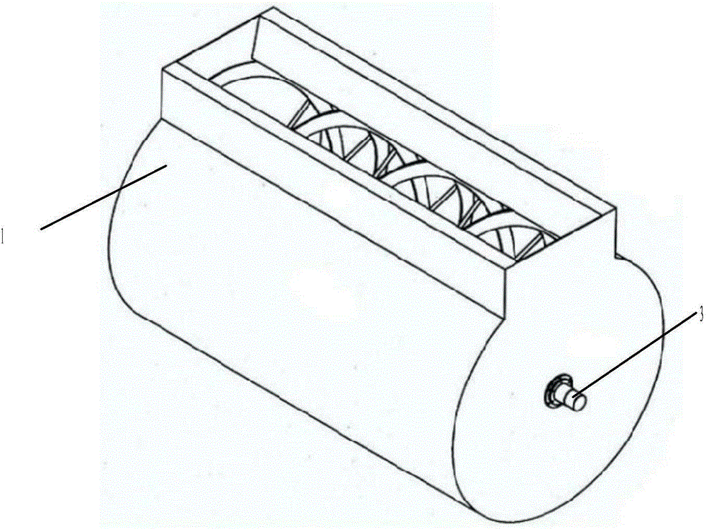 Horizontal slurry mixing device