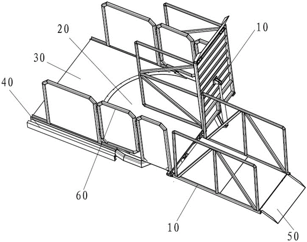 Cab apron device for boarding bridge connection ship and boarding bridge