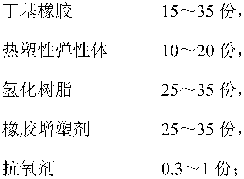 Thermal-aging anti-adhesion-failure hot-melt pressure-sensitive adhesive and preparation method thereof